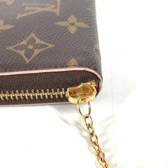 LOUIS VUITTON M64201 Monogram flower Portefeuille Clemence Zippy Wallet - Picture 8 of 16